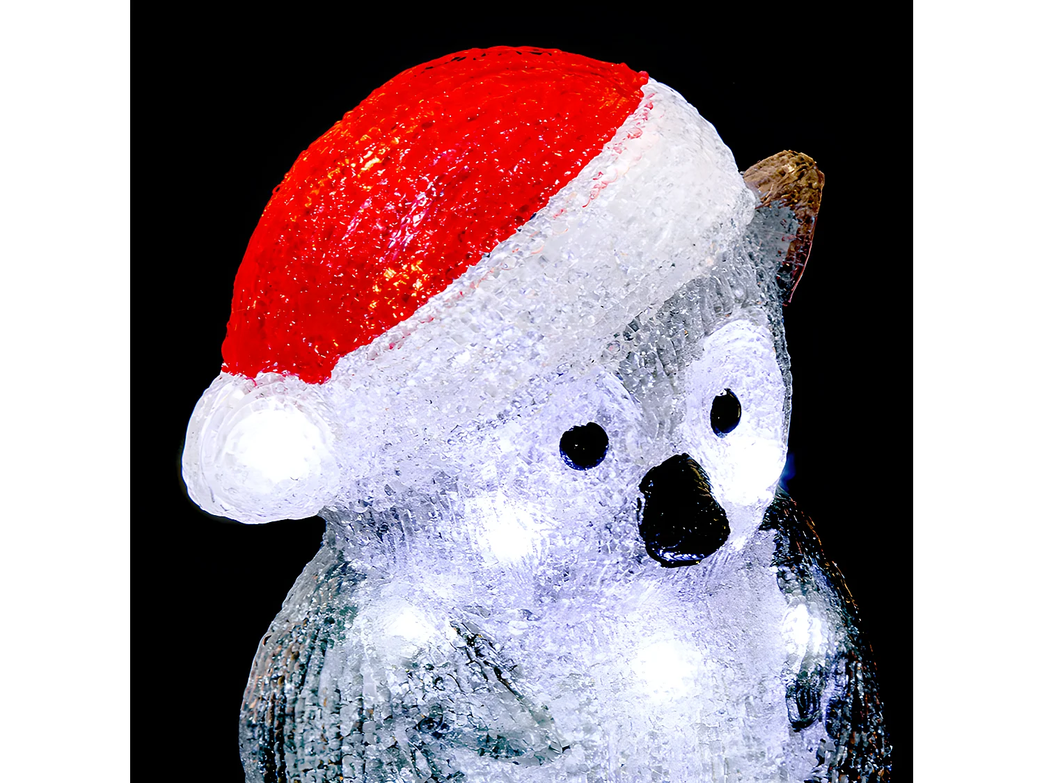 Déco lumineuse Hibou 20 LED Blanc froid H 24.7 cm