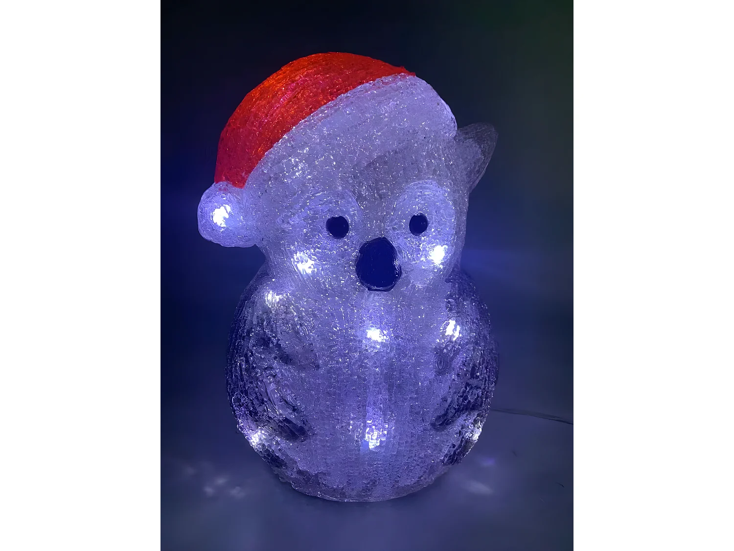 Déco lumineuse Hibou 20 LED Blanc froid H 24.7 cm