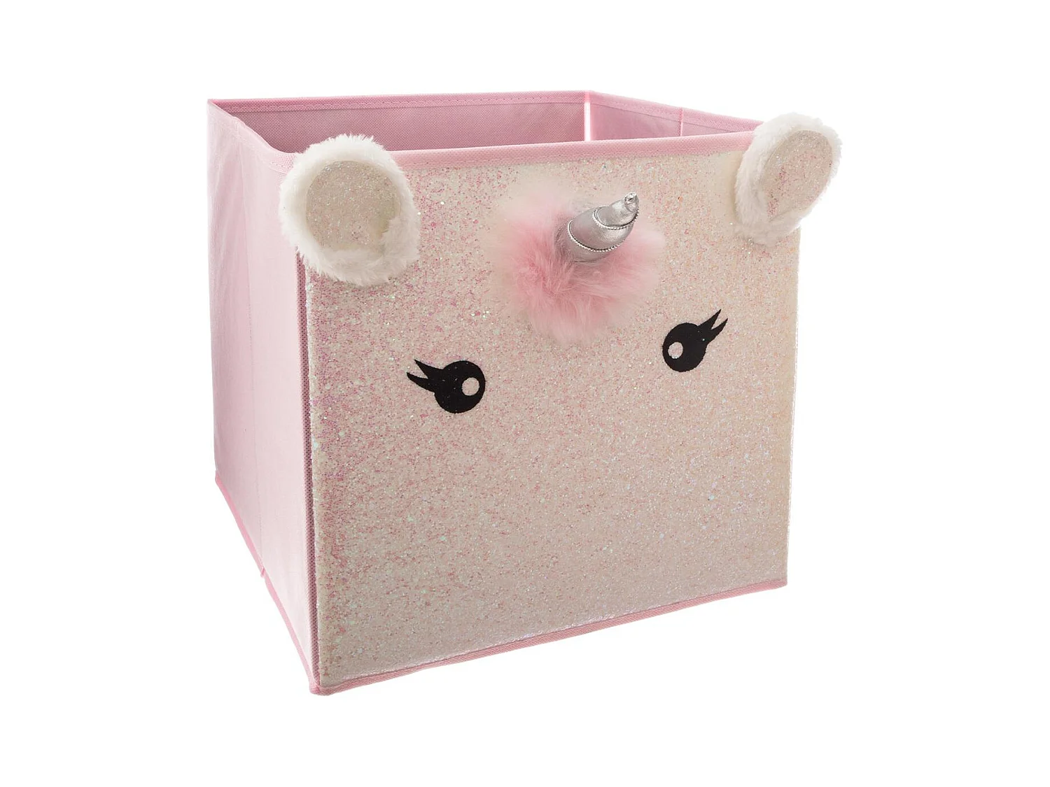 Aufbewahrungsbox rosa 31x29x29cm