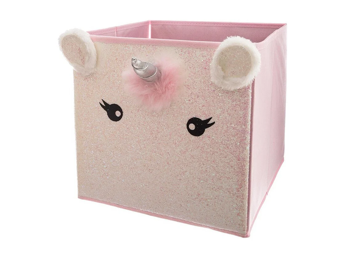 Aufbewahrungsbox rosa 31x29x29cm