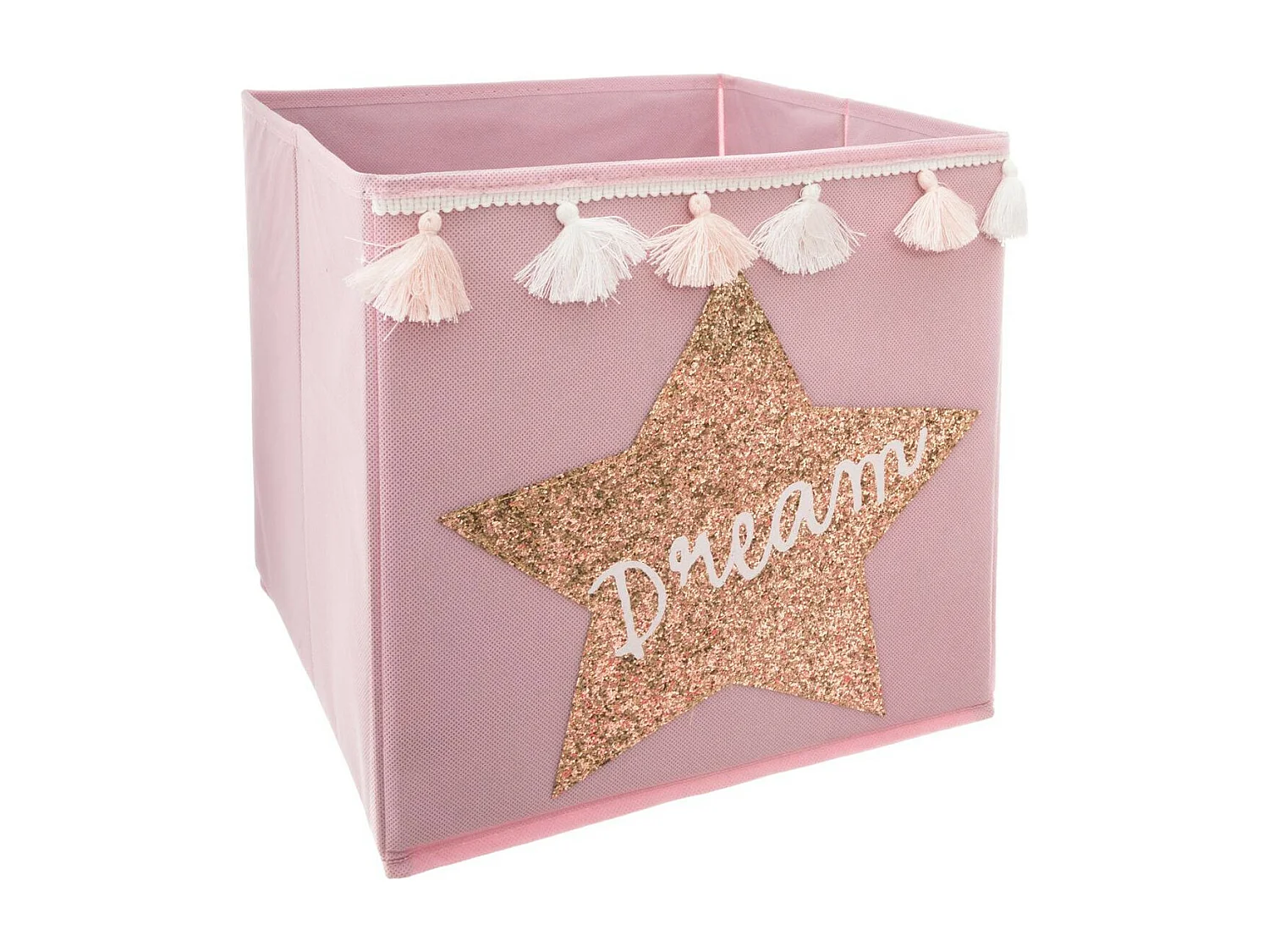 Boîte de Rangement Pliable "Dream" 29x29cm Rose