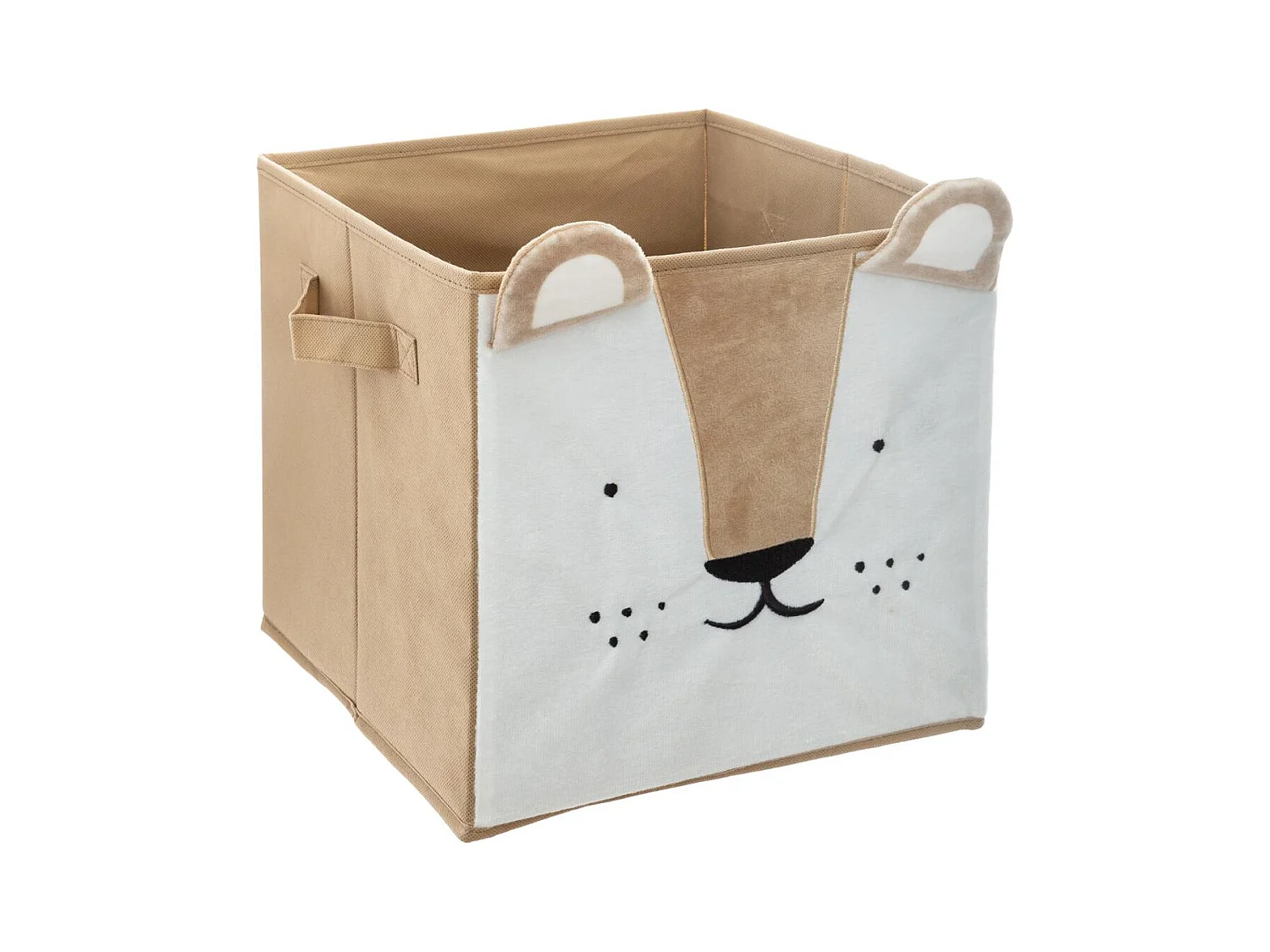 Boîte de Rangement Pliable "Lion" 29x29cm Jaune