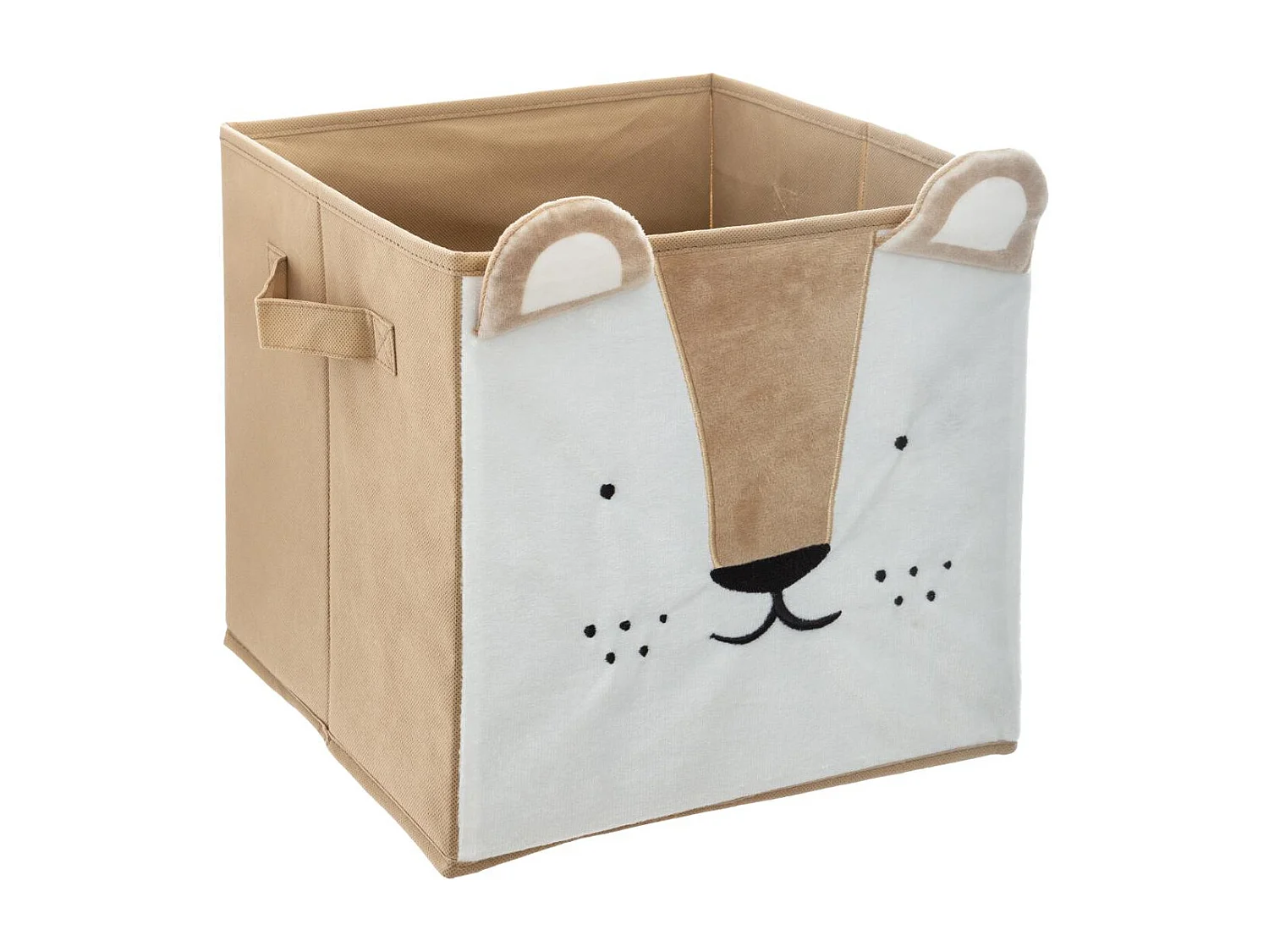 Boîte de Rangement Pliable "Lion" 29x29cm Jaune