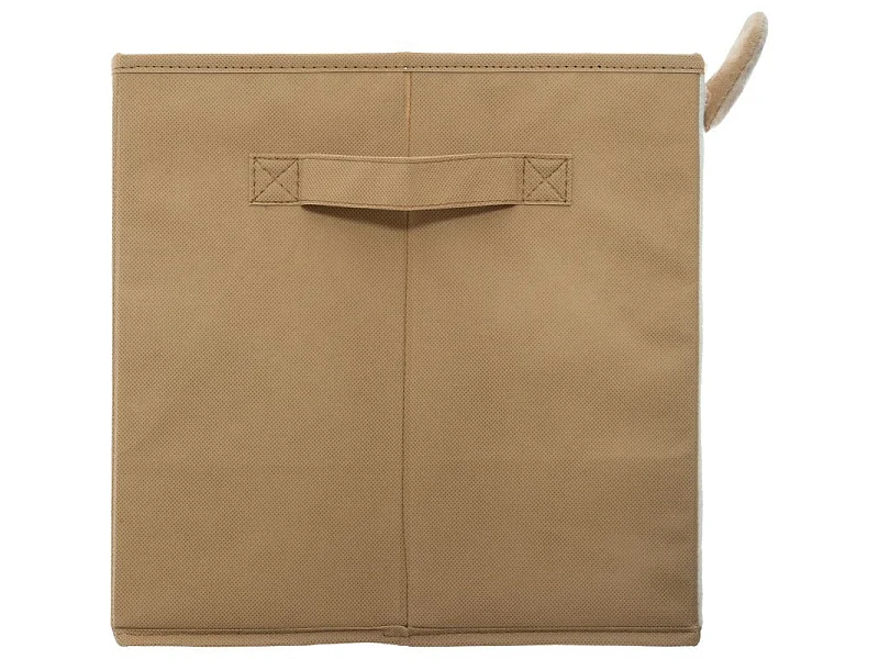 Boîte de Rangement Pliable "Lion" 29x29cm Jaune