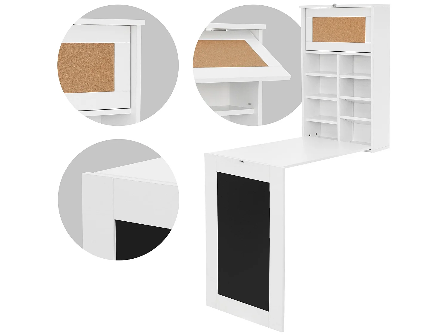 Tavolo pieghevole a parete con ripiano Scrivania pieghevole Tavolo multifunziona