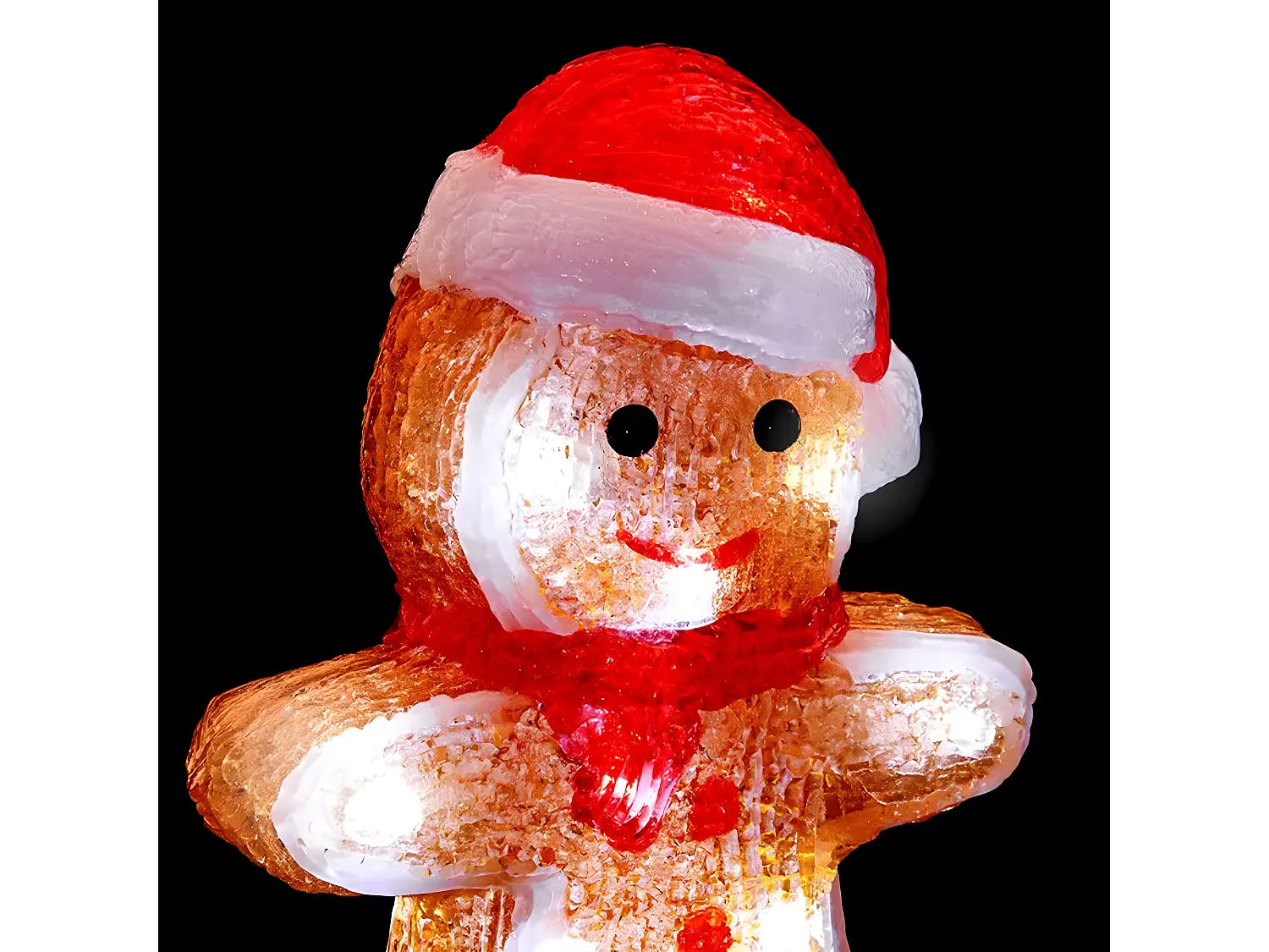 Déco lumineuse Personnage Pain d'épice 20 LED Blanc froid H 21 cm