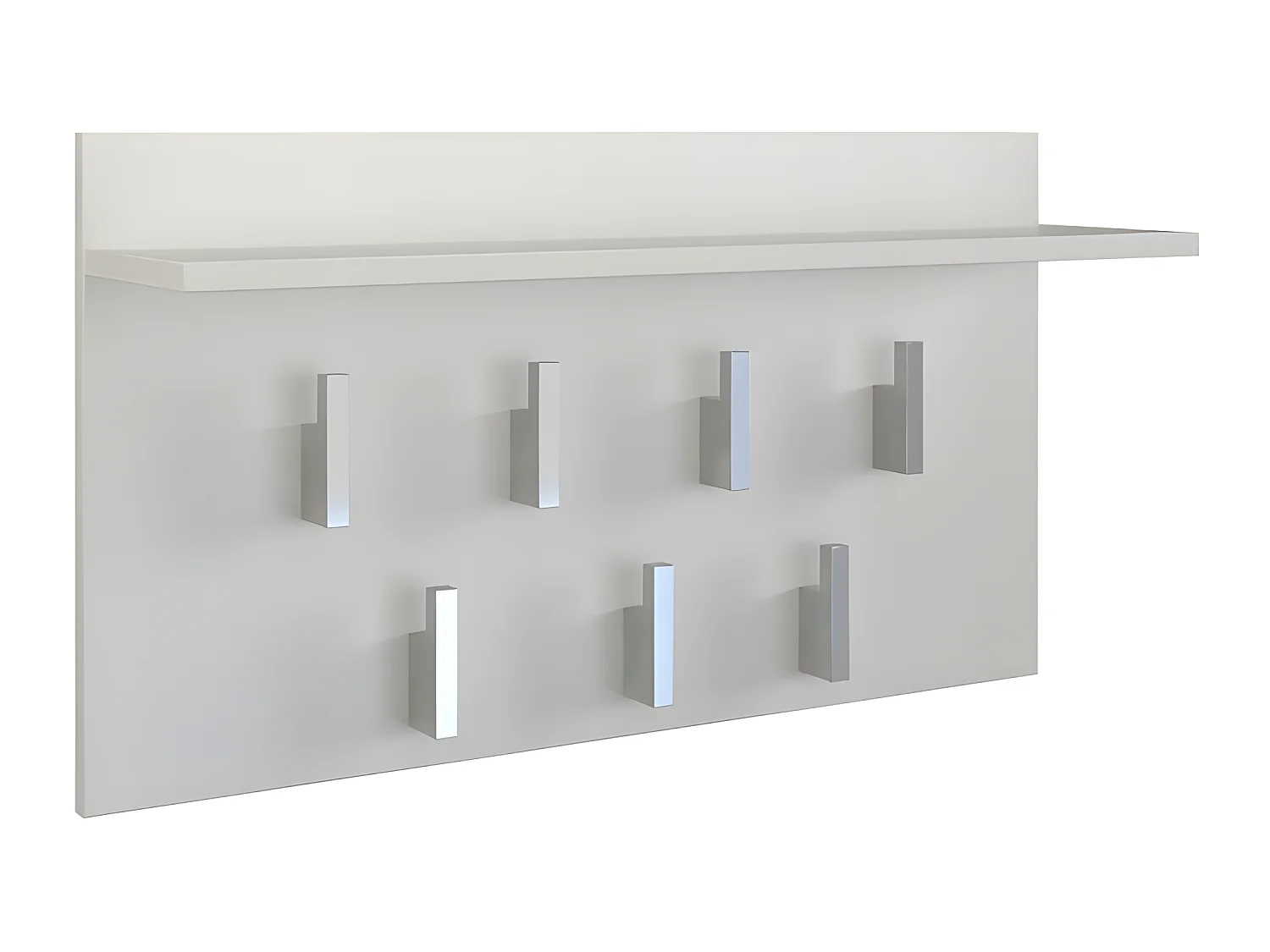 CARMEN - Pratico appendiabiti con ripiano - 7 ganci - Design moderno - Dimensioni: 40x70x20