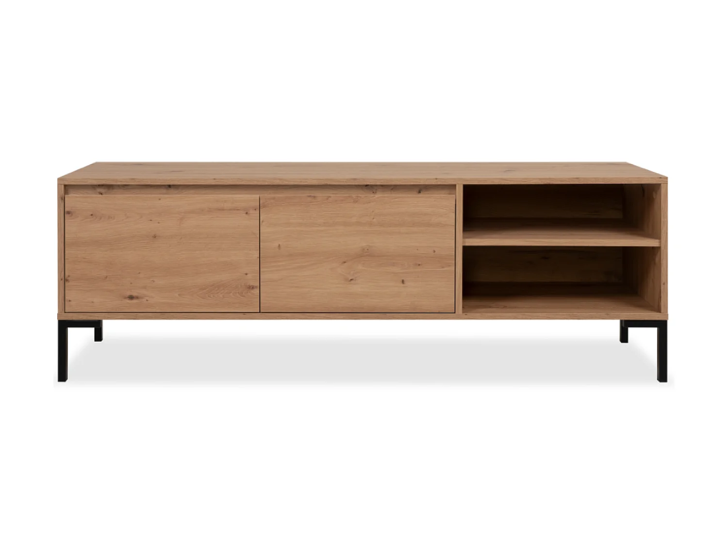 Meuble TV en bois avec placard NAVI
