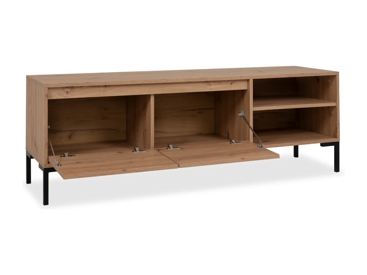 Meuble TV en bois avec placard NAVI