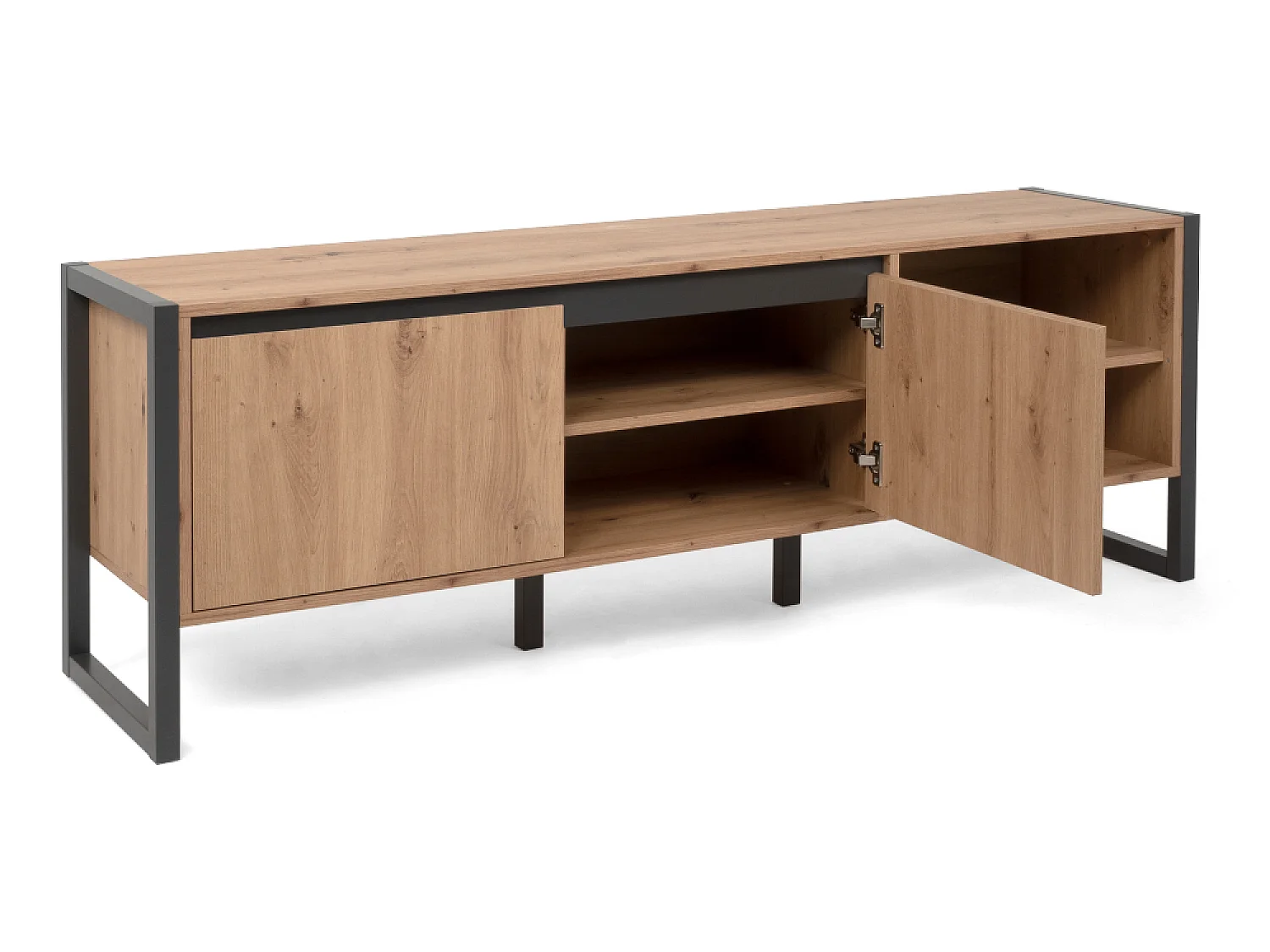 Mueble de TVindustrial de madera con armarios KOTOR