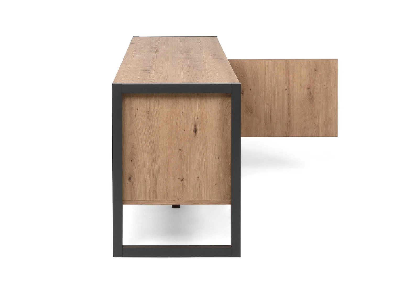 Meuble TV industriel en bois avec placards KOTOR