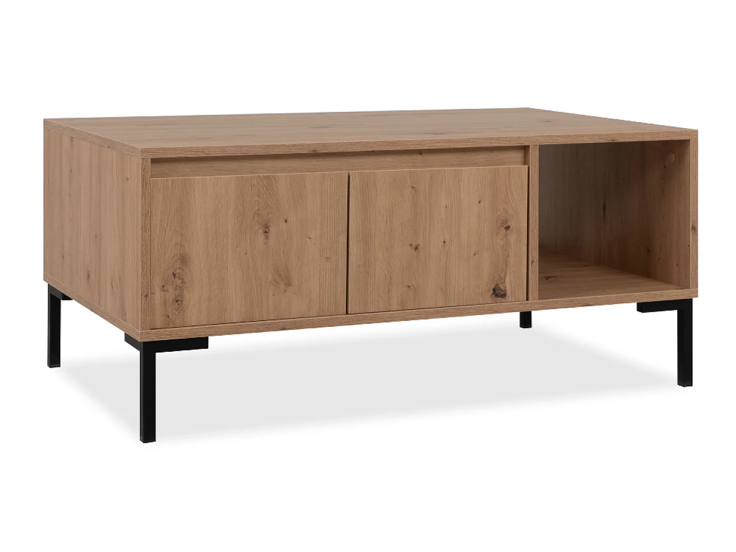 Table basse en bois avec rangements NAVI