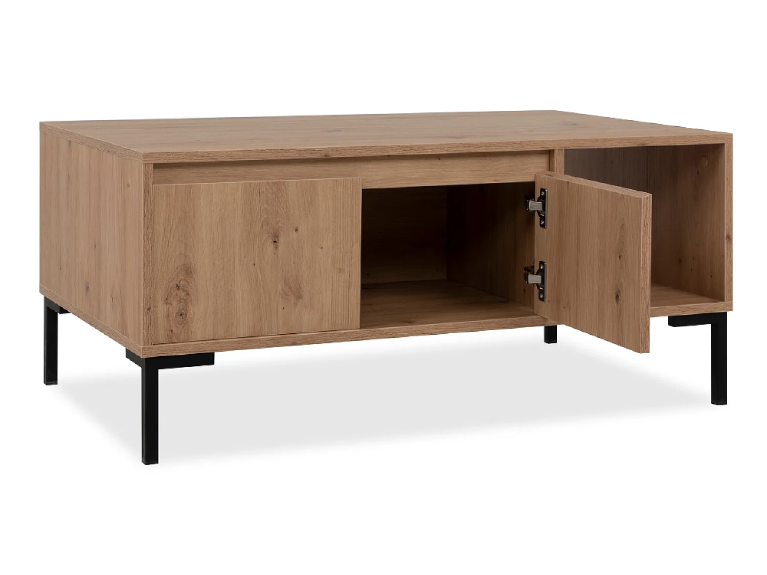 Couchtisch aus Holz mit Schränken NAVI