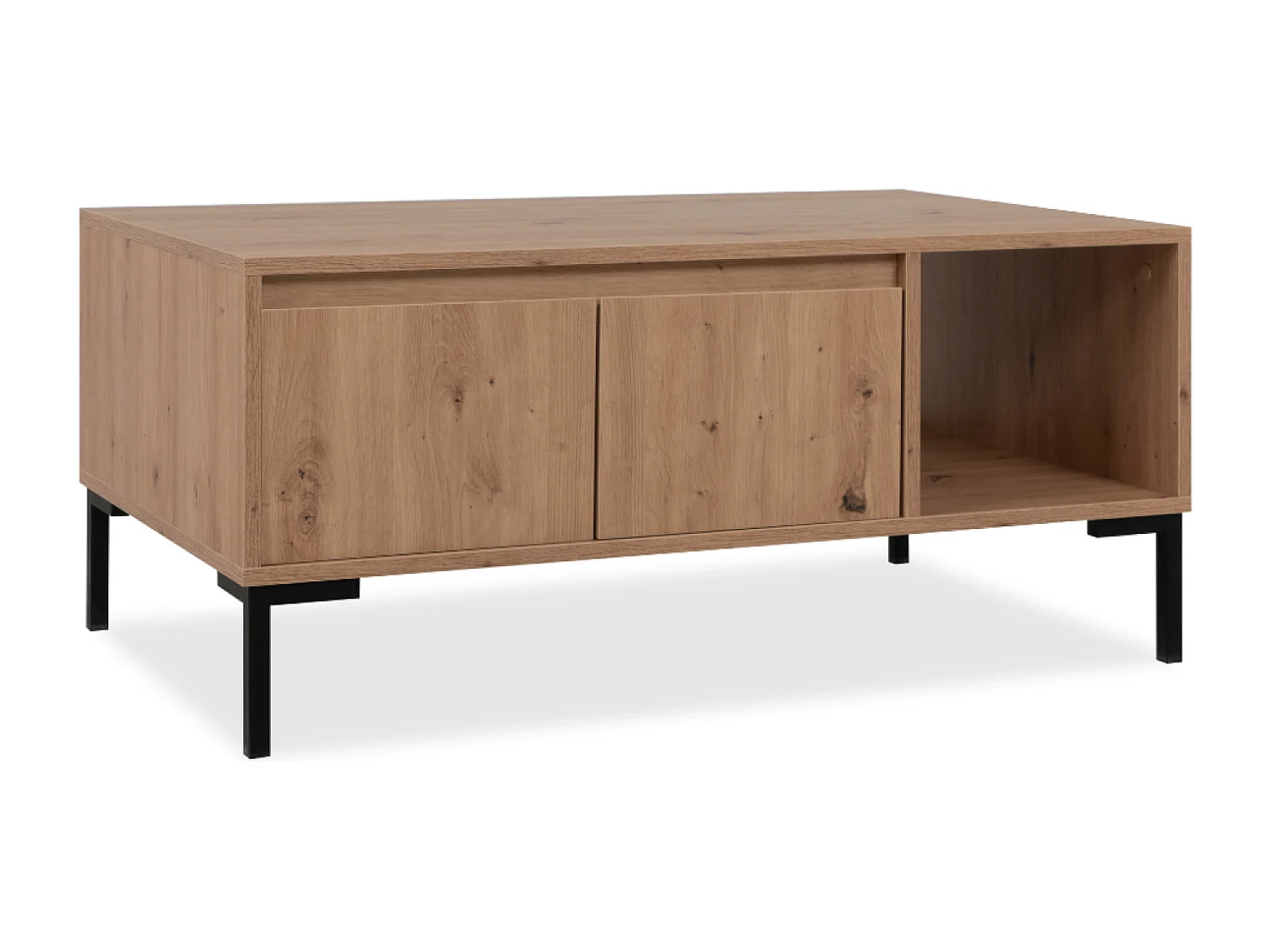 Table basse en bois avec rangements NAVI