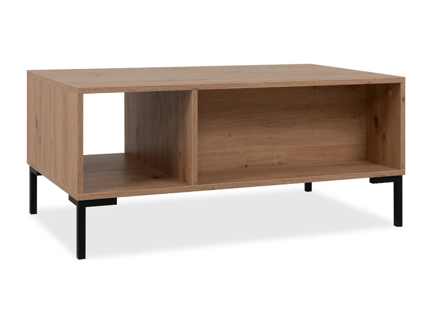 Table basse en bois avec rangements NAVI