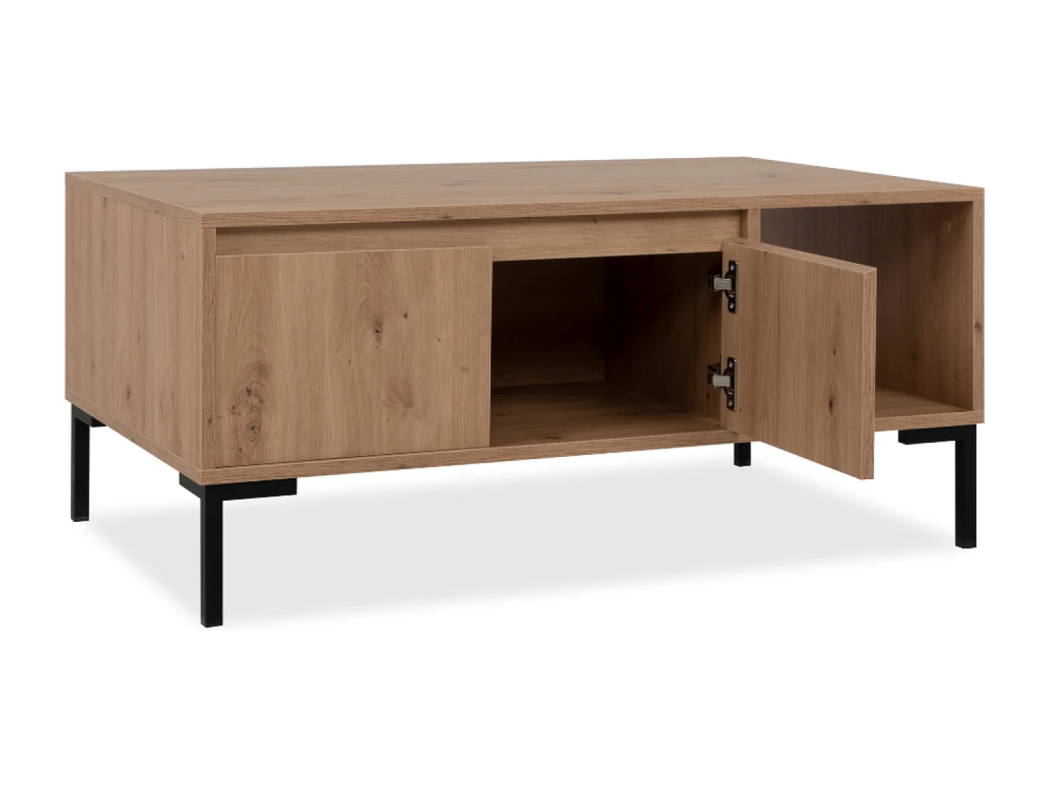 Table basse en bois avec rangements NAVI