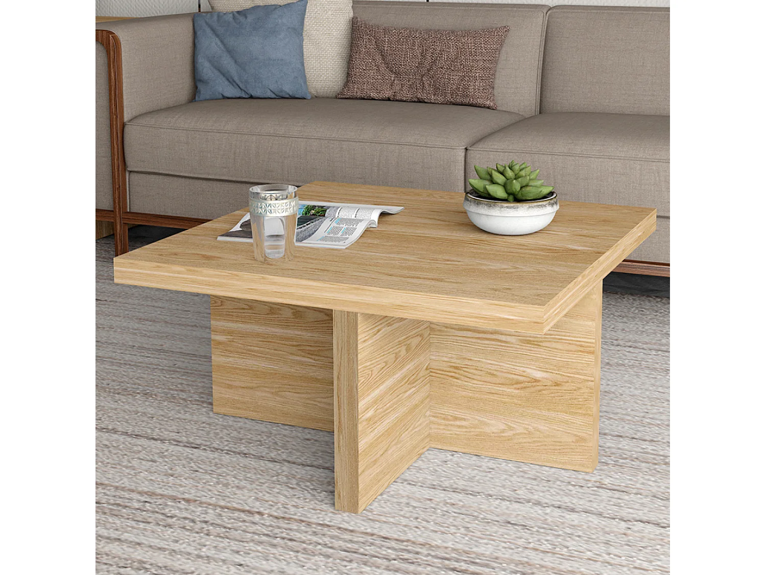 Table basse en bois style scandinave MUNICH