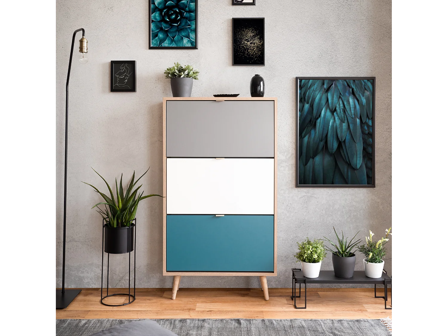 Meuble à chaussures en bois PERAST