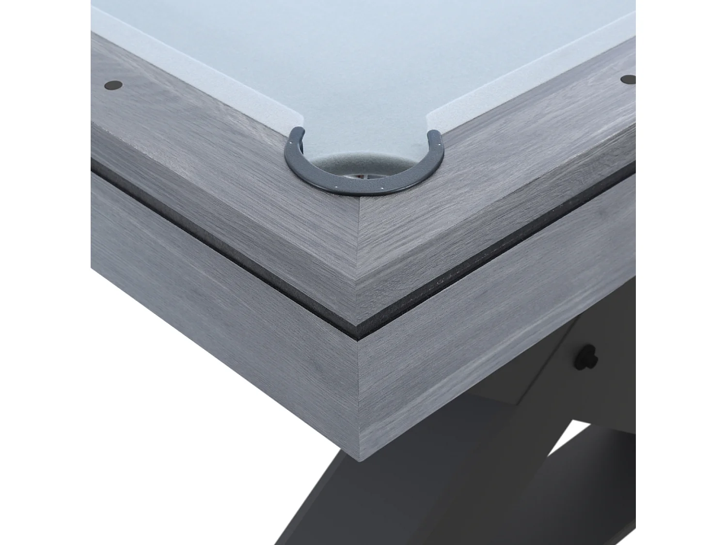 Table multi-jeux, ping-pong et billard en bois gris TEXAS