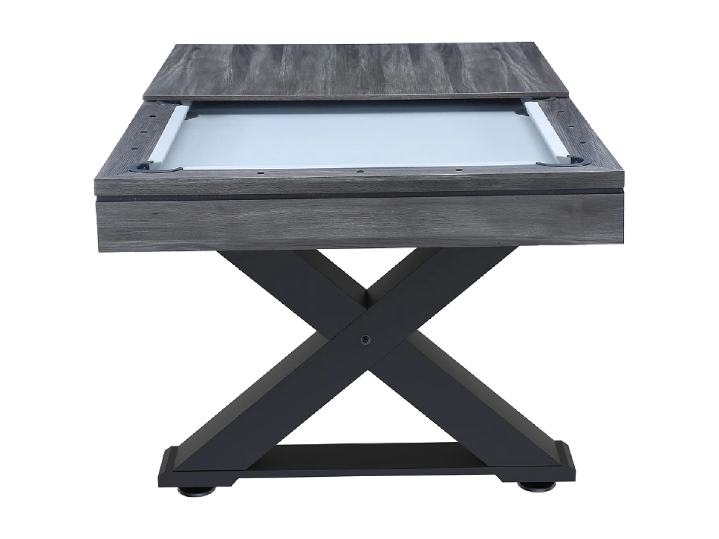 Table multi-jeux, ping-pong et billard en bois gris TEXAS