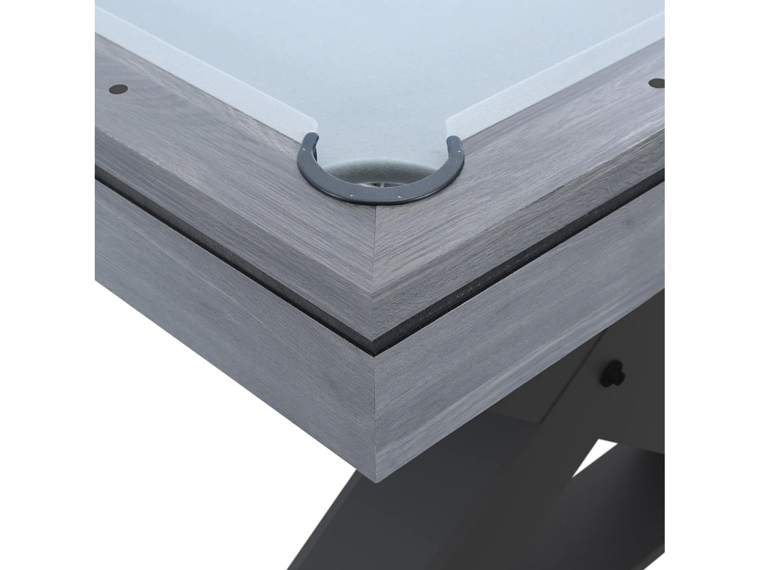 Table multi-jeux, ping-pong et billard en bois gris TEXAS