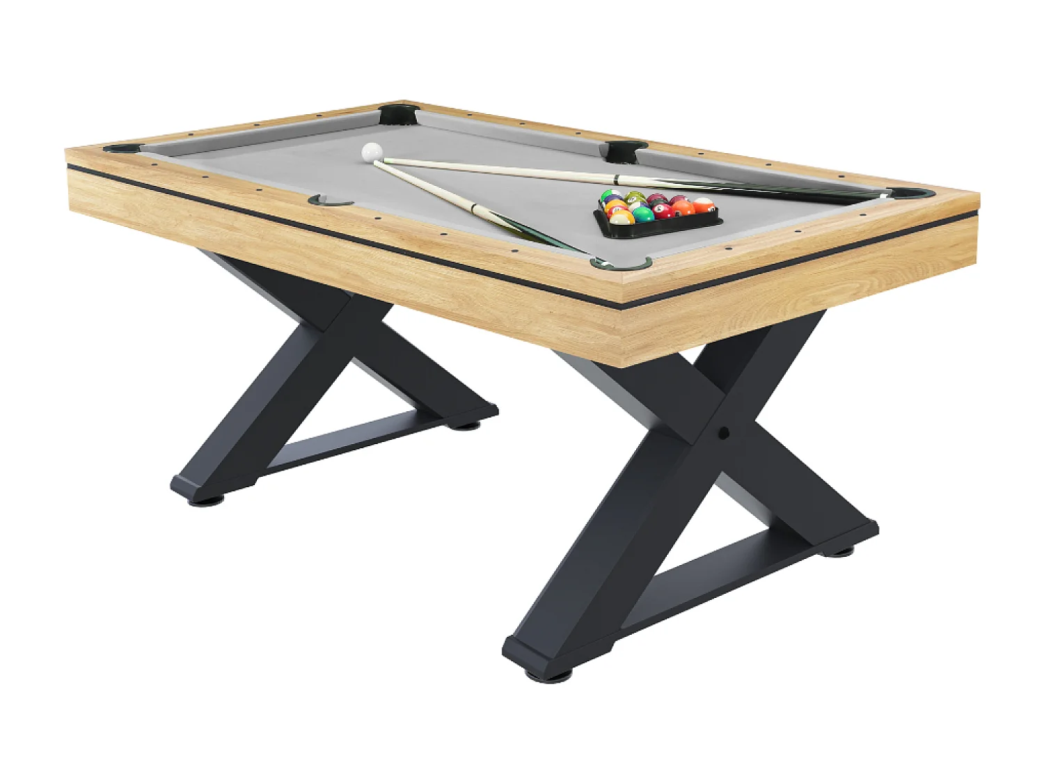 Table multi-jeux, ping-pong et billard en bois TEXAS