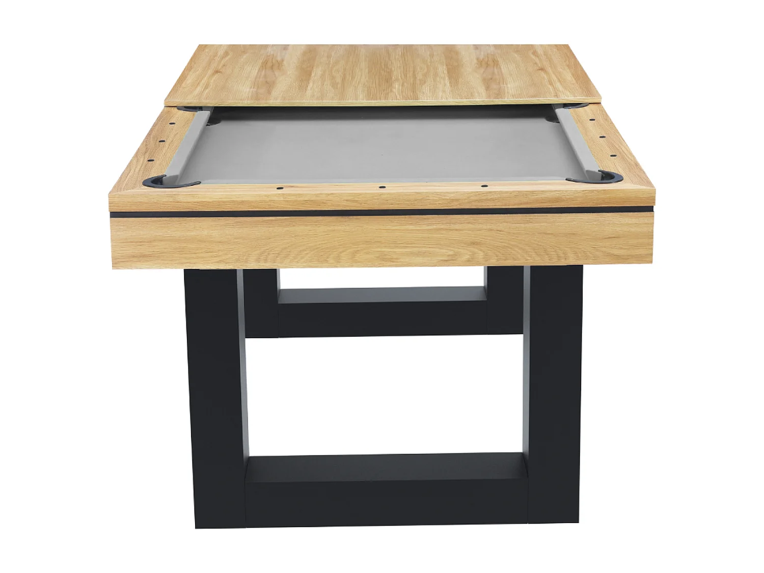 Mesa de juegos multijugador 3 en 1 billar y ping-pong de madera DENVER