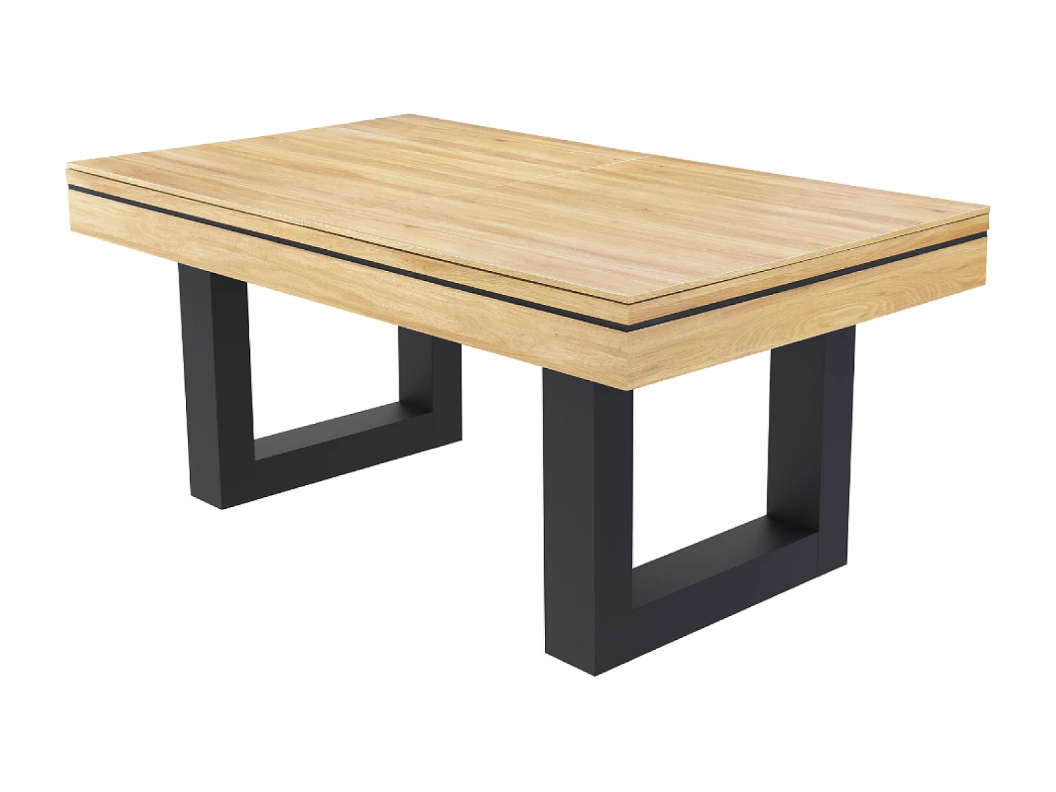 Mesa de juegos multijugador 3 en 1 billar y ping-pong de madera DENVER