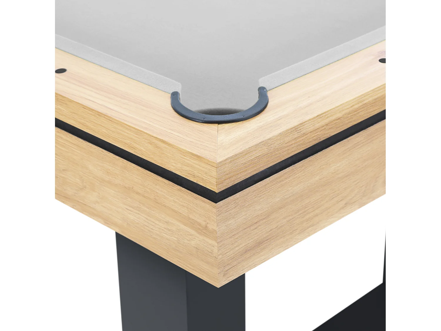 Mesa de juegos multijugador 3 en 1 billar y ping-pong de madera DENVER