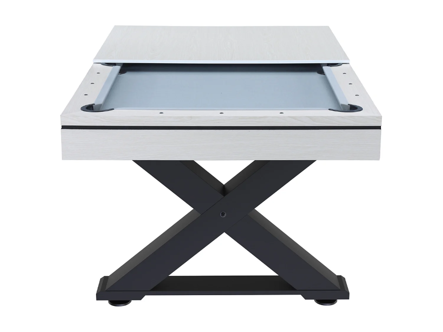 Table multi-jeux, ping-pong et billard en bois blanc TEXAS