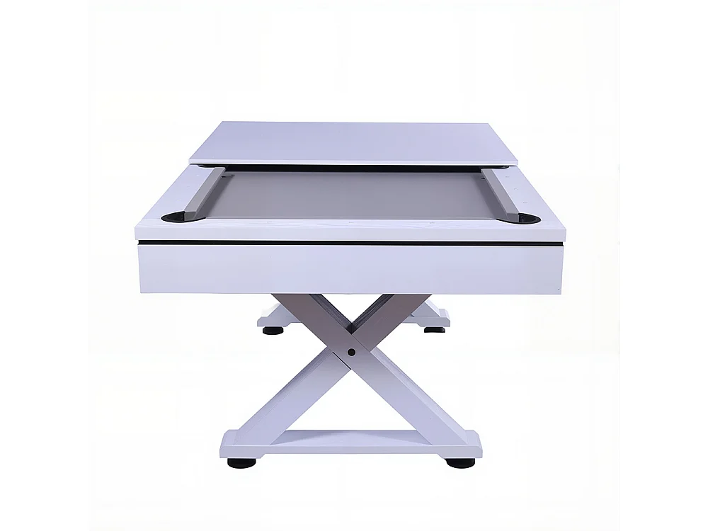 Table multi-jeux ping-pong et billard en bois blanc TEXAS