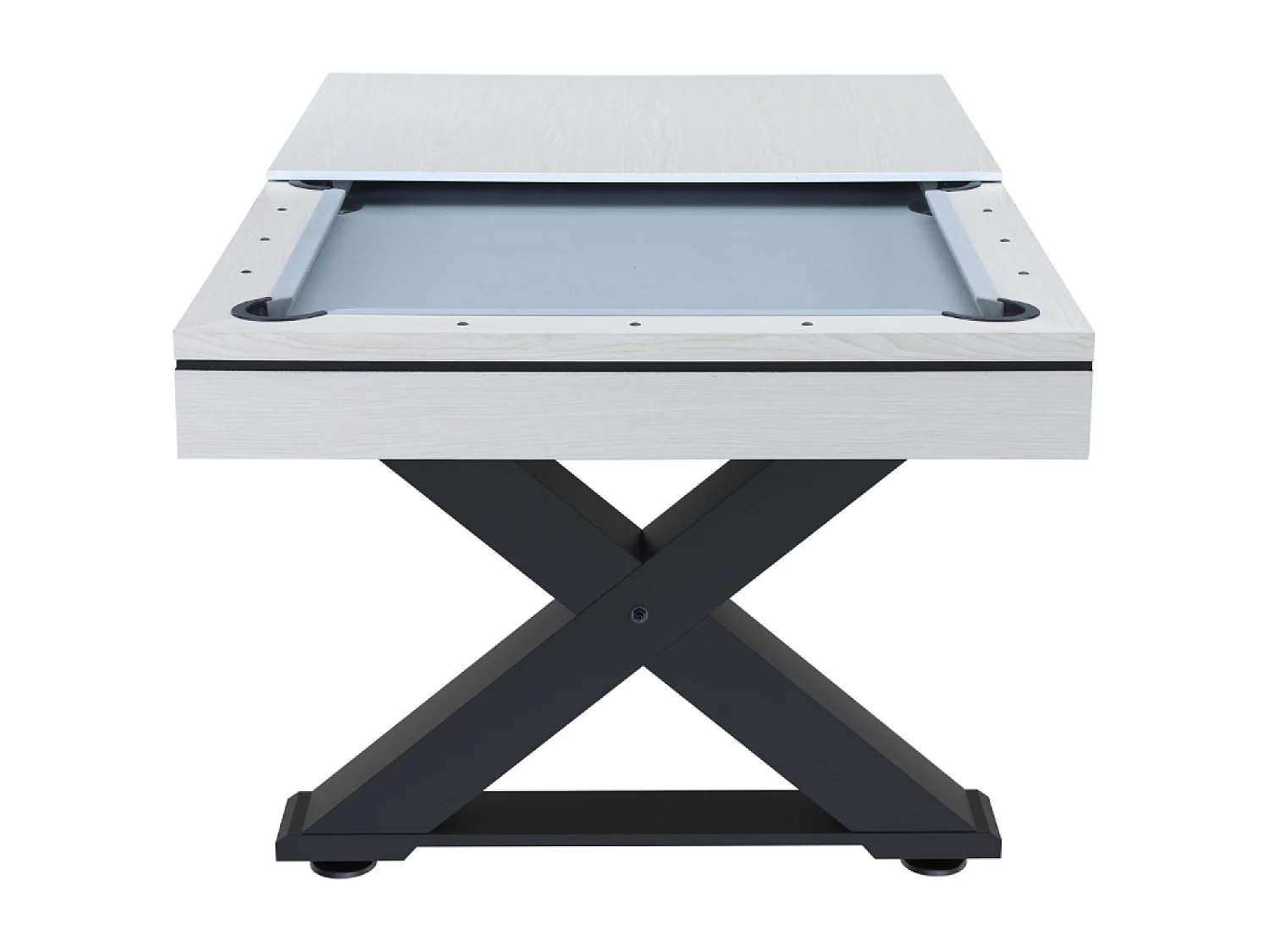 Table multi-jeux, ping-pong et billard en bois blanc TEXAS