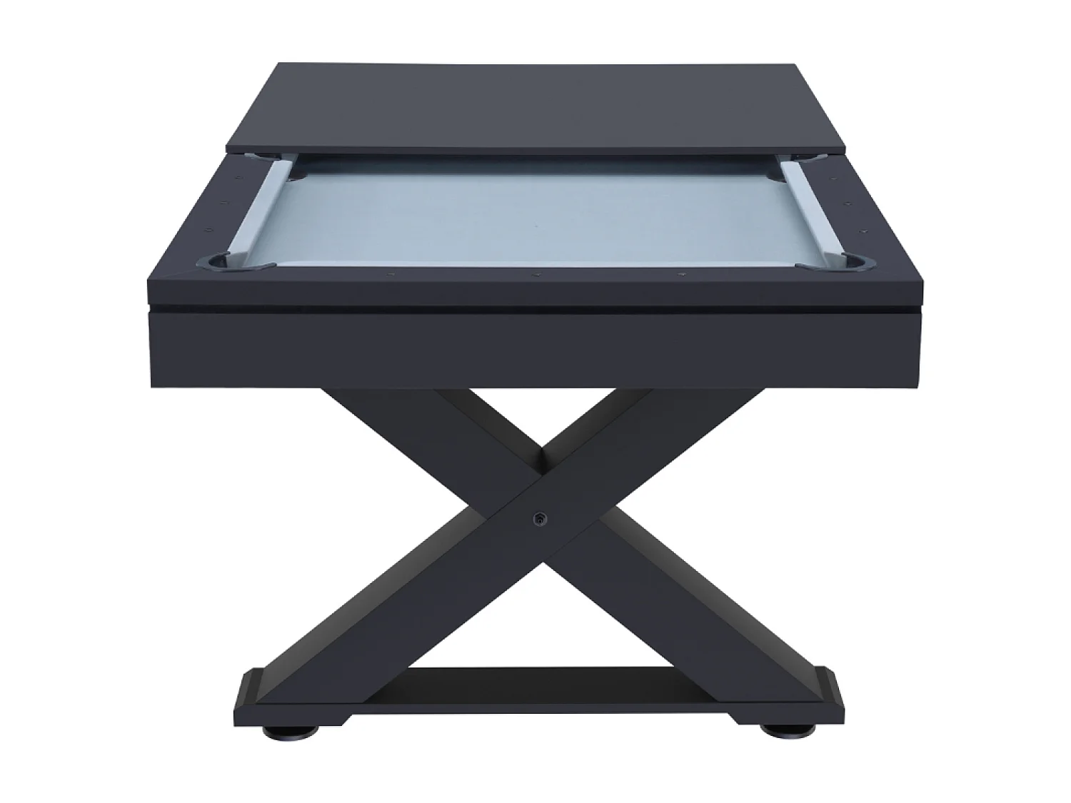 Table multi-jeux, ping-pong et billard en bois noir TEXAS