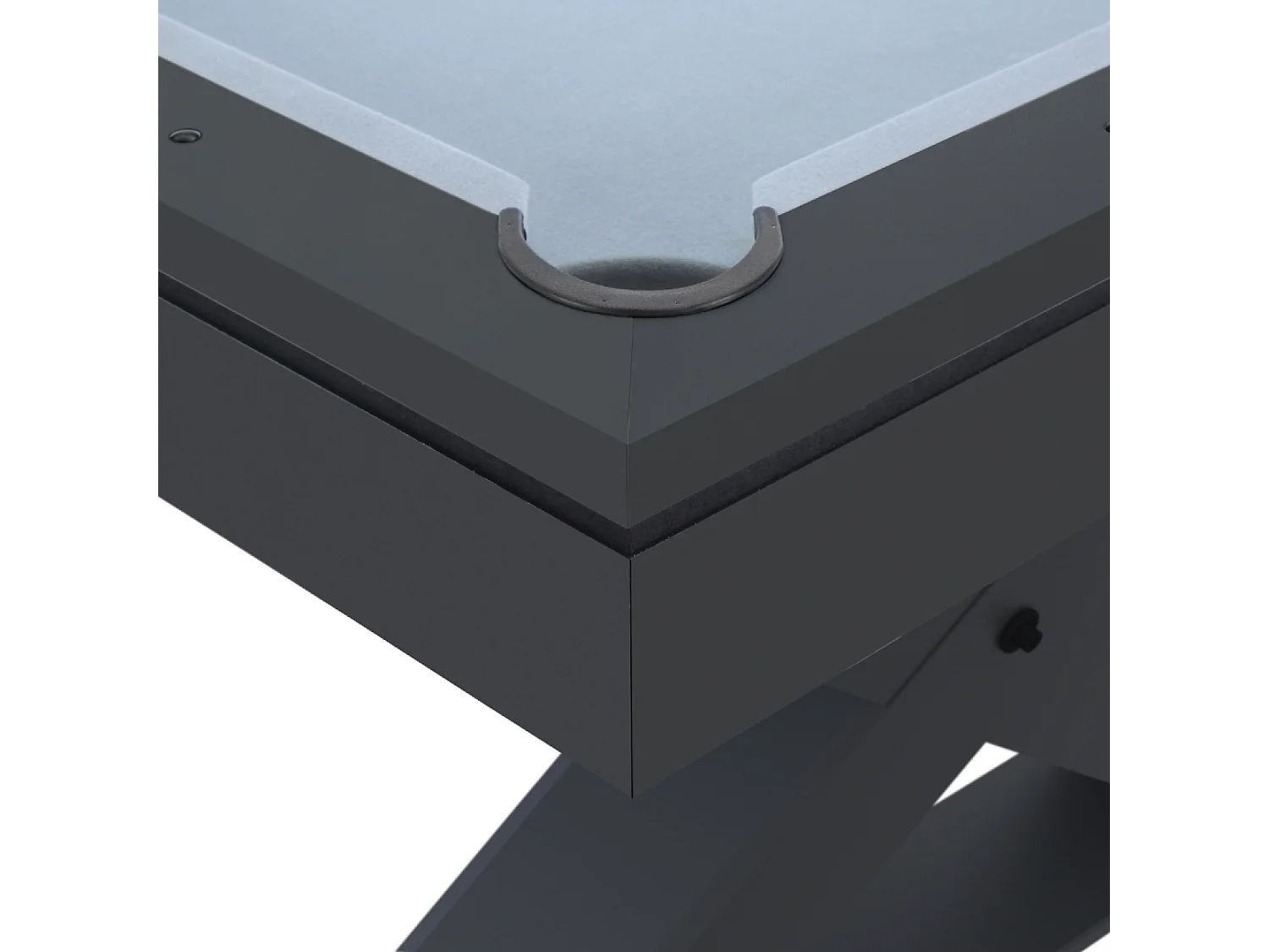 Table multi-jeux, ping-pong et billard en bois noir TEXAS