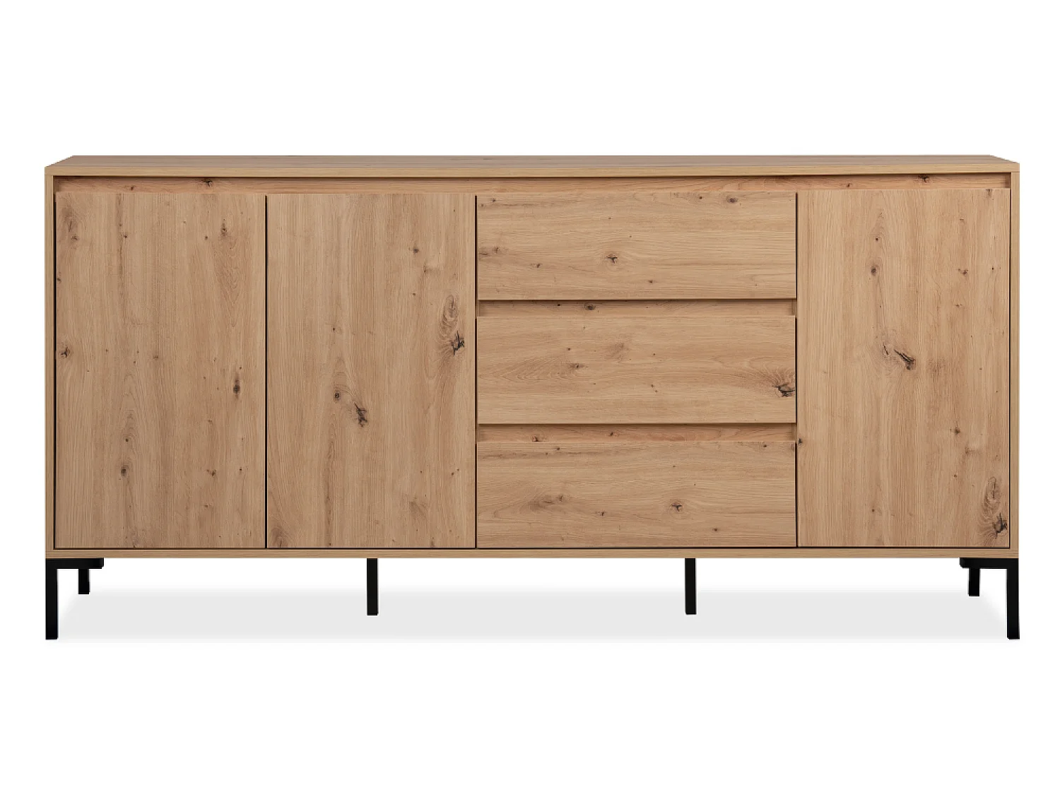 Buffet en bois avec placards et tiroirs NAVI