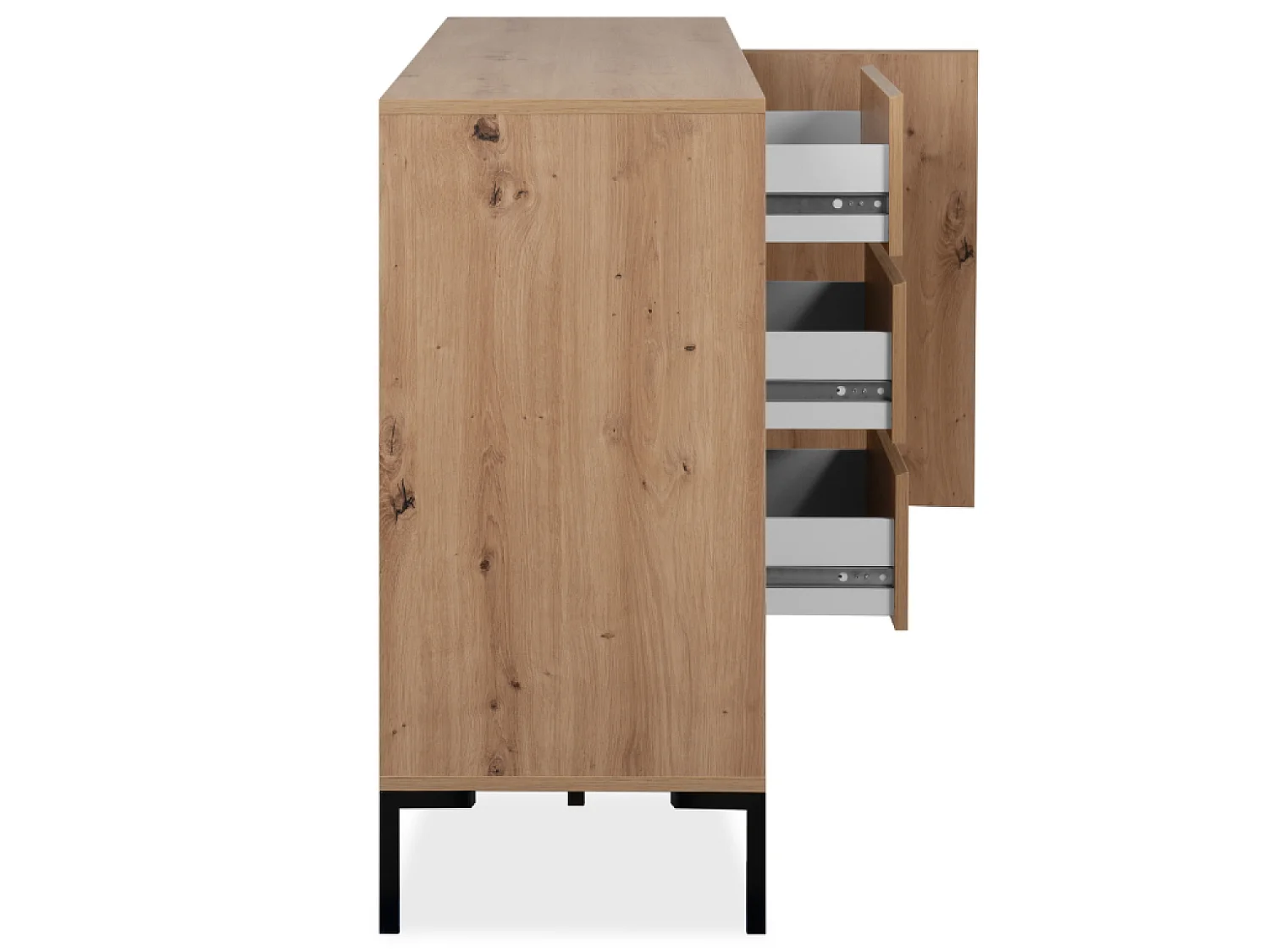 Buffet en bois avec placards et tiroirs NAVI