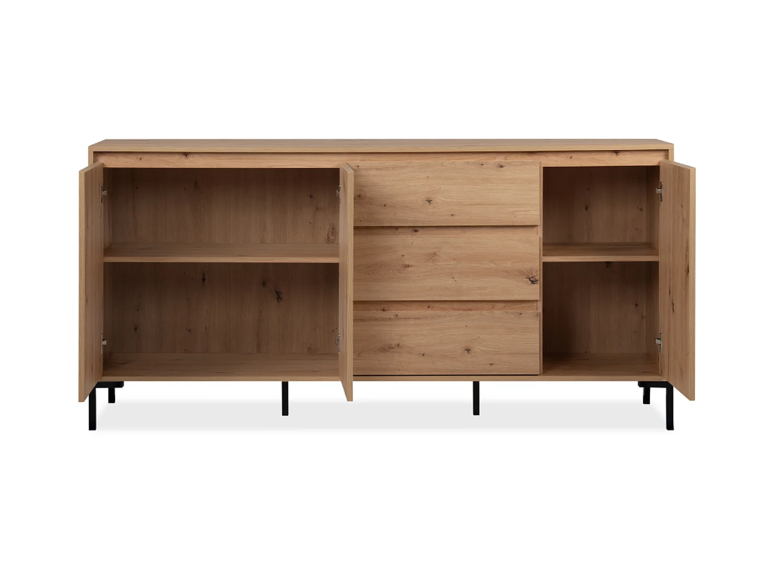 Buffet in legno con armadi e cassetti NAVI