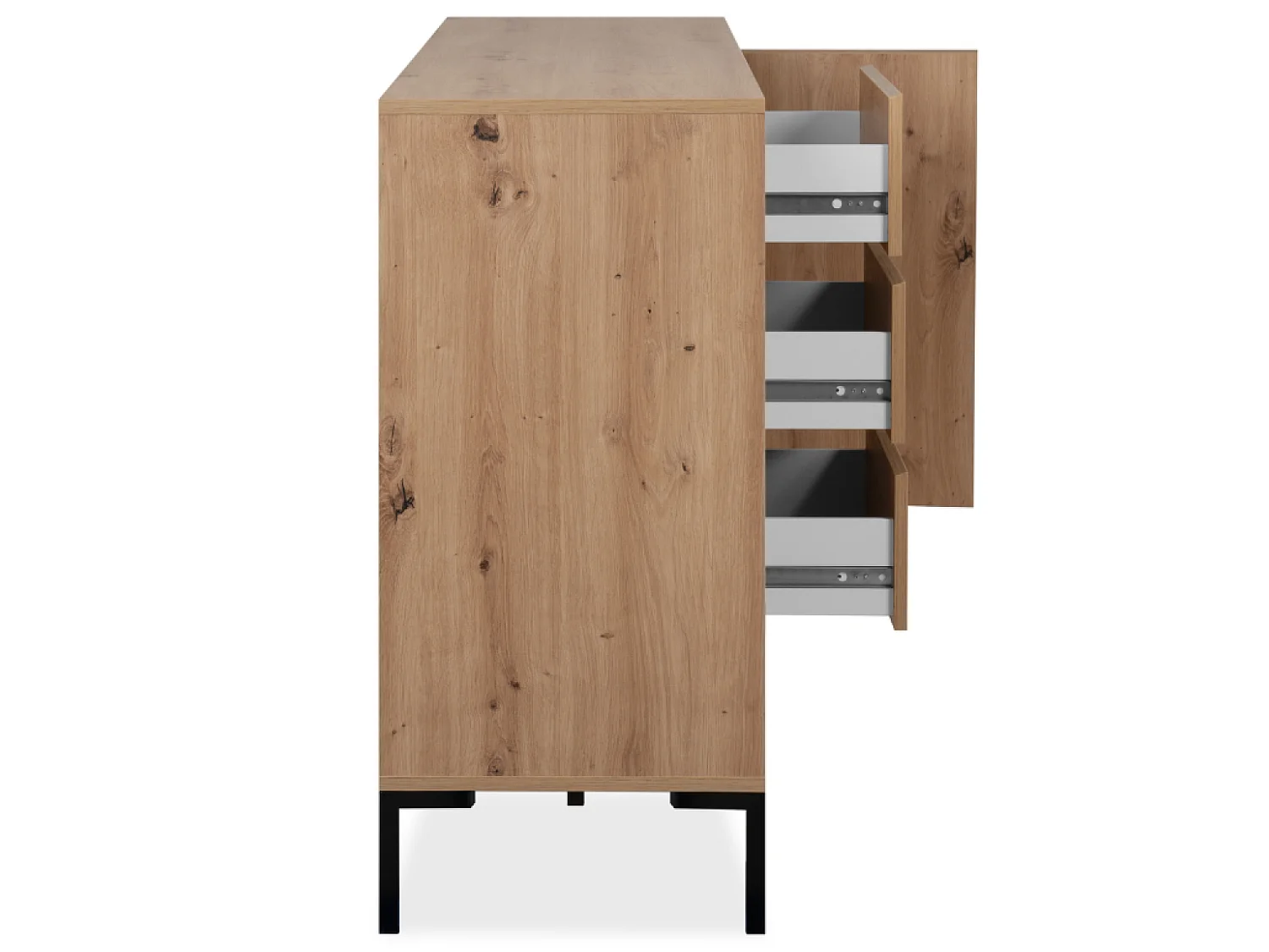 Buffet en bois avec placards et tiroirs NAVI