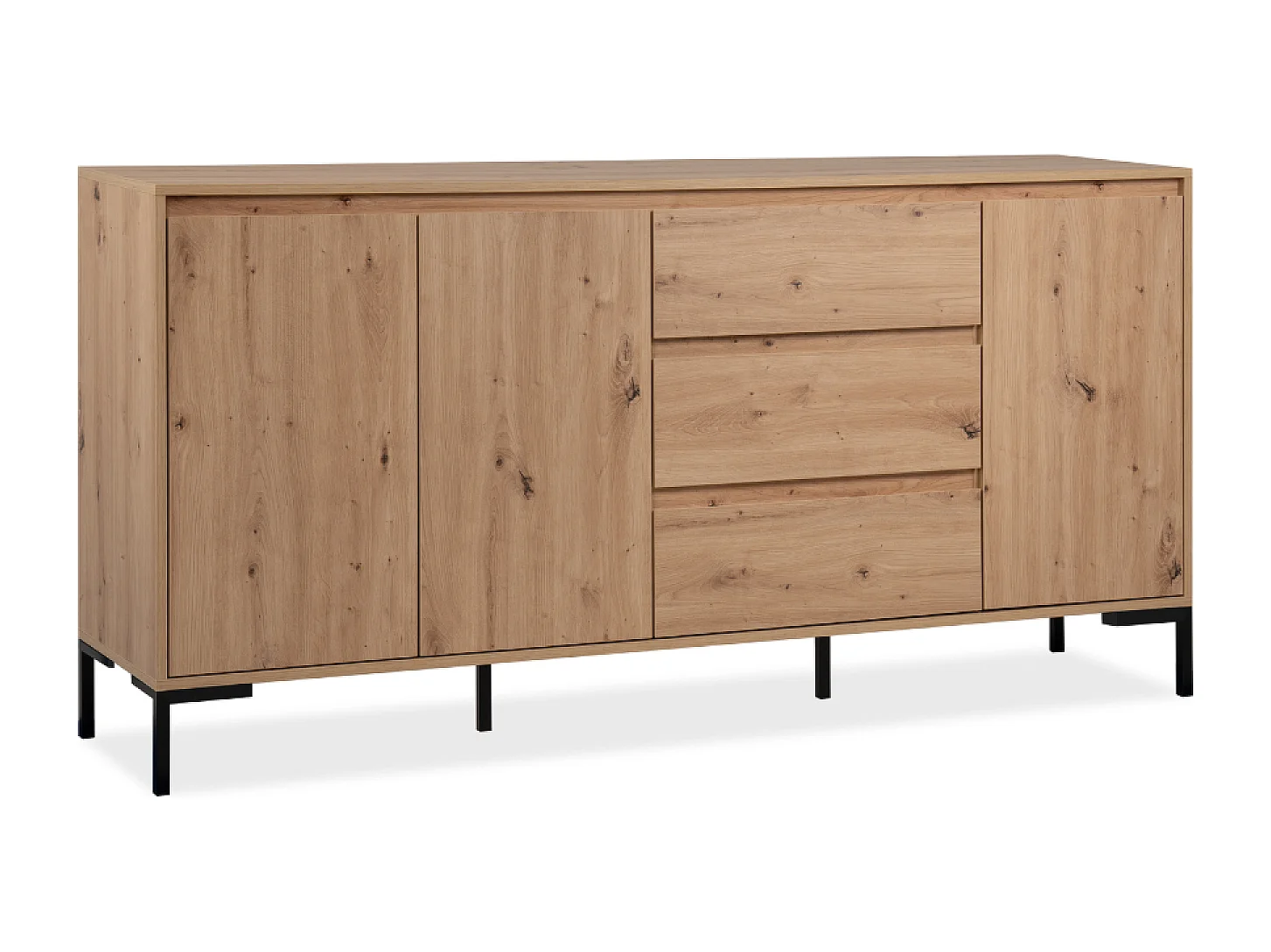 Buffet en bois avec placards et tiroirs NAVI