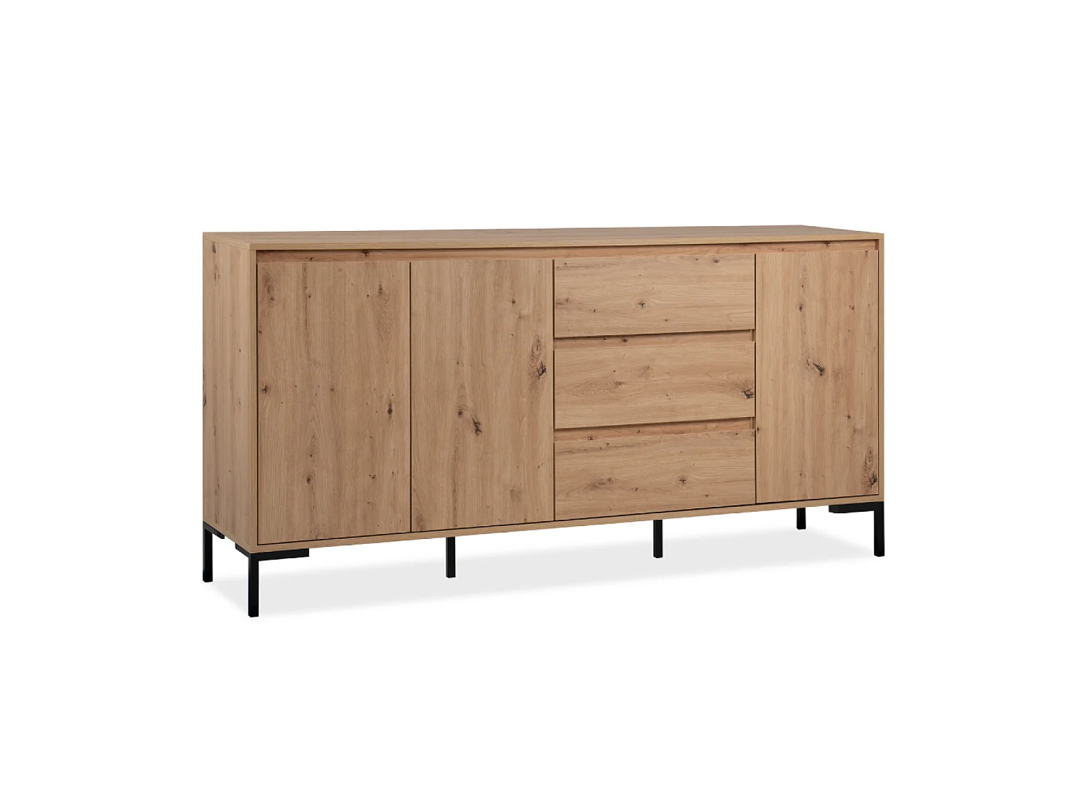 Buffet de madera con armarios y cajones NAVI
