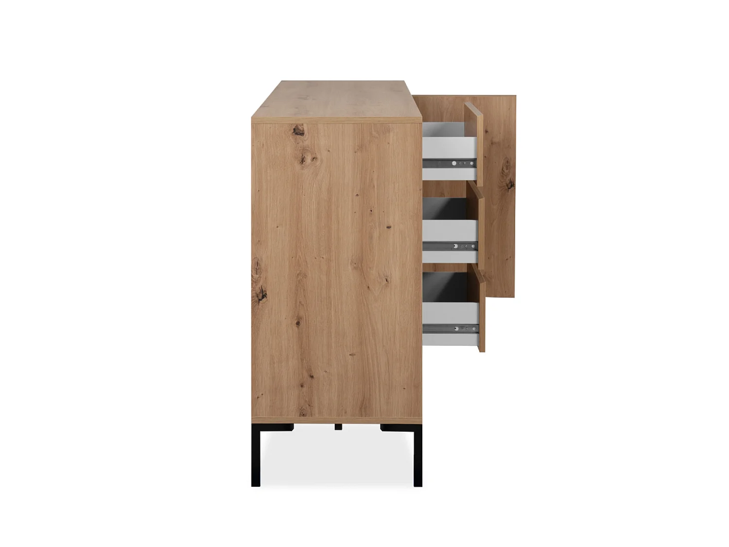 Buffet de madera con armarios y cajones NAVI