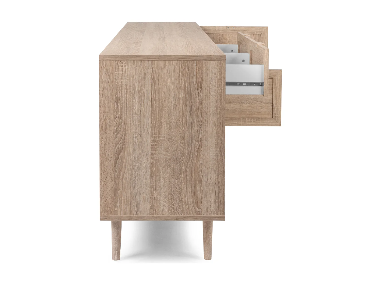 Buffet avec tiroirs et placards effeffet cannage TIVAT