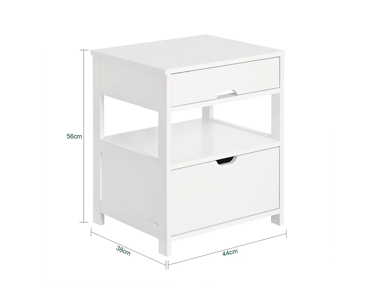 Set de 2 Mesas auxiliares con 2 cajones, Consola,mesita de Noche para salón Comedor, teléfono o lampara FRG258-WX2 SoBuy ES