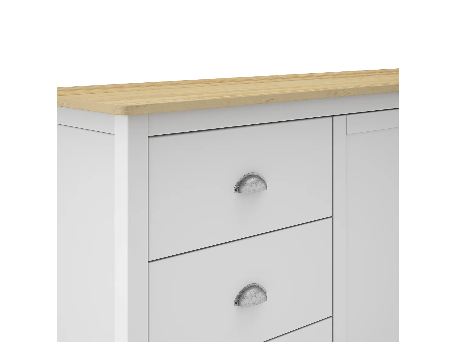 Buffet 2 Portes et 3 Tiroirs L150 cm - Misti