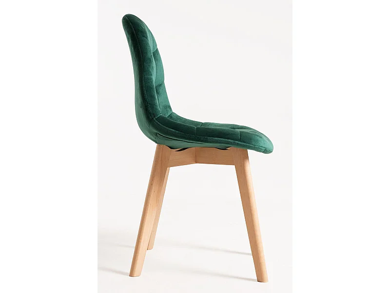 Packs Sillas Comedor - Pack 4 Sillas Kelen Terciopelo - Verde