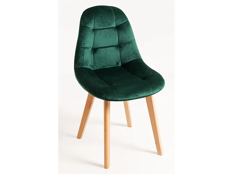 Sillas Comedor - Silla Kelen Terciopelo - Verde