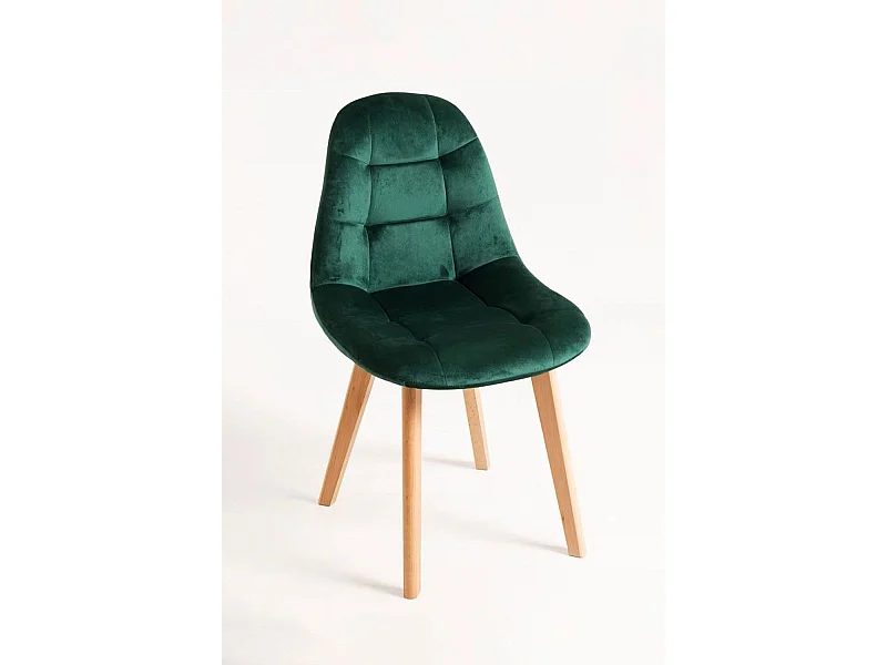 Packs Sillas Comedor - Pack 6 Sillas Kelen Terciopelo - Verde