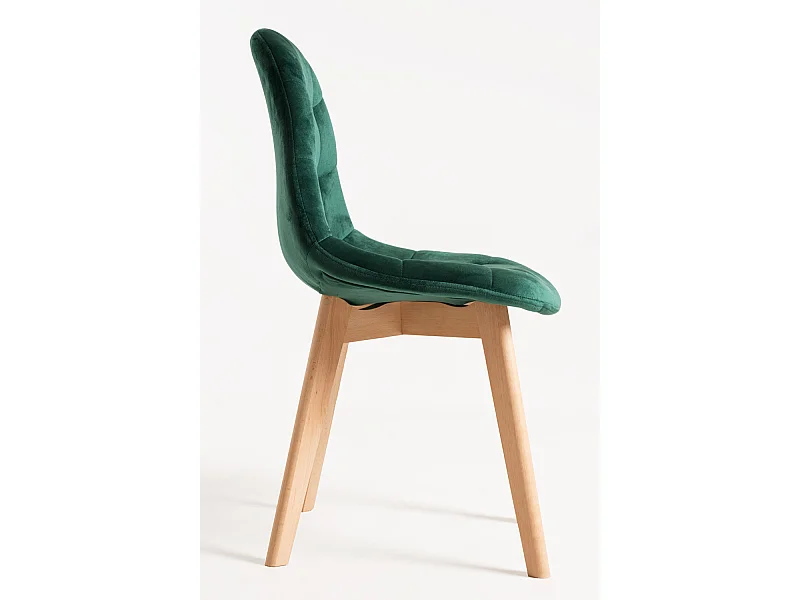 Packs Sillas Comedor - Pack 6 Sillas Kelen Terciopelo - Verde