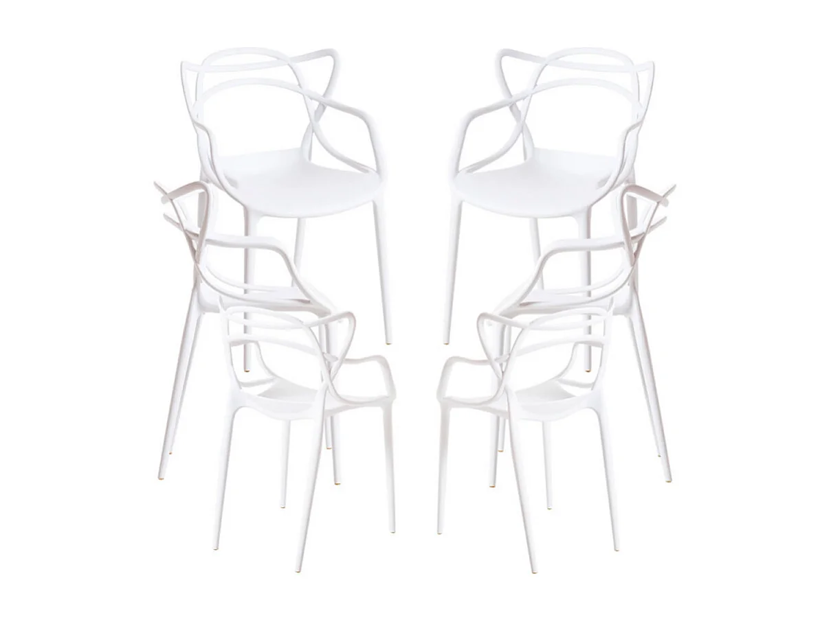 Packs Sillas Jardín - Pack 6 Sillas Korme - Blanco