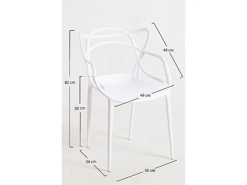Packs Sillas Jardín - Pack 6 Sillas Korme - Blanco